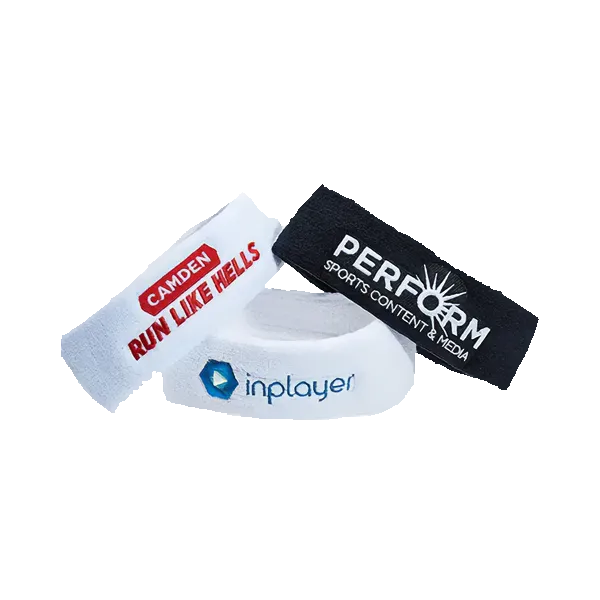 Selection of branded headbands