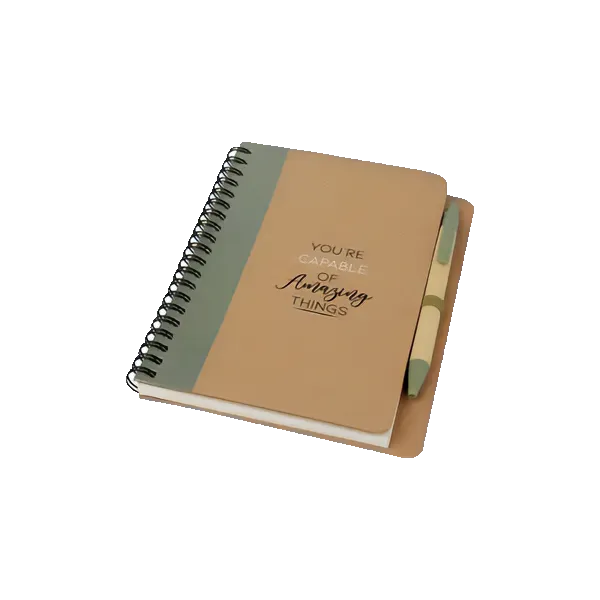 Priestly recycled notebook with pen