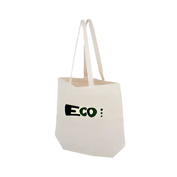 Natural branded canvas tote bag