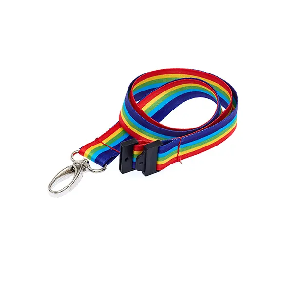 7 Stripe Rainbow Lanyard Rainbow 7 Stripe Rainbow Lanyard