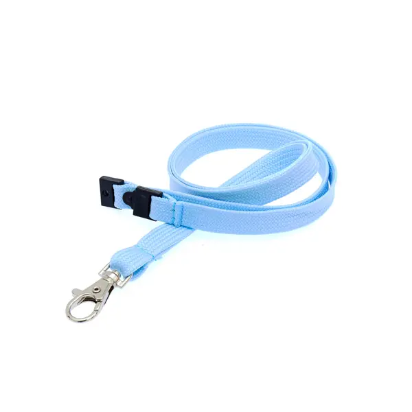 Plain Lanyard (1cm Bootlace / Tubular) Baby Blue Plain Lanyard (1cm Bootlace / Tubular)