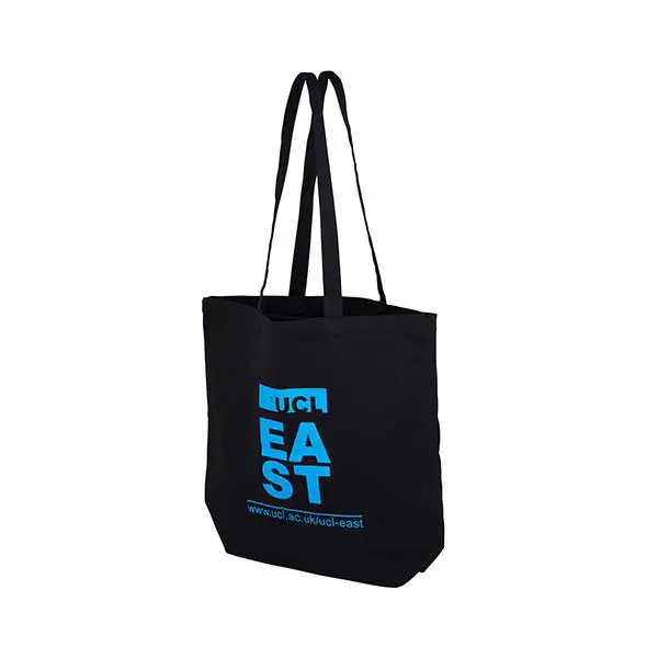 Bayley Screen Printed, Coloured Canvas Shopper Black Bayley Screen Printed, Coloured Canvas Shopper