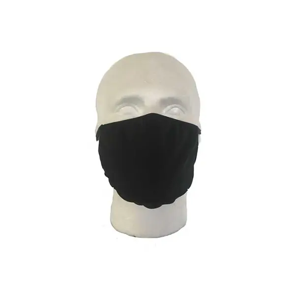 Plain Coloured Face Mask Black Plain Coloured Face Mask