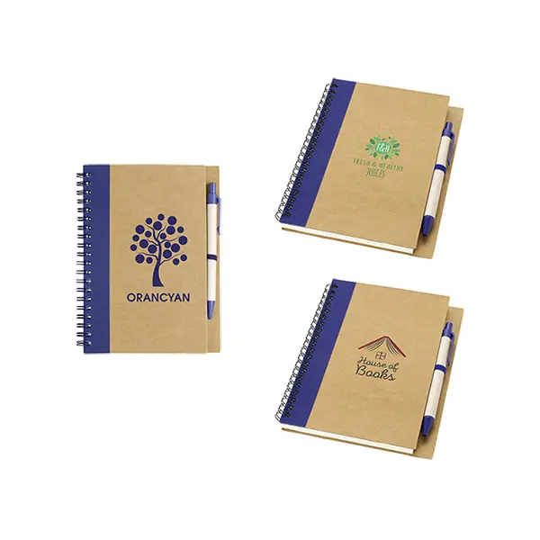 Priestly Recycled Notebook Blue Priestly Recycled Notebook