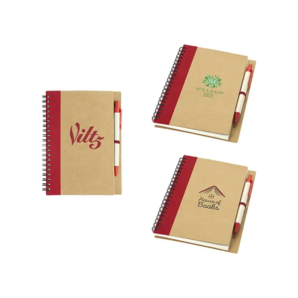 Priestly Recycled Notebook Red Priestly Recycled Notebook