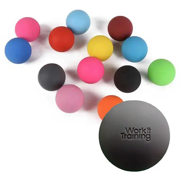 Custom Etched Physio Massage Balls Orange Custom Etched Physio Massage Balls