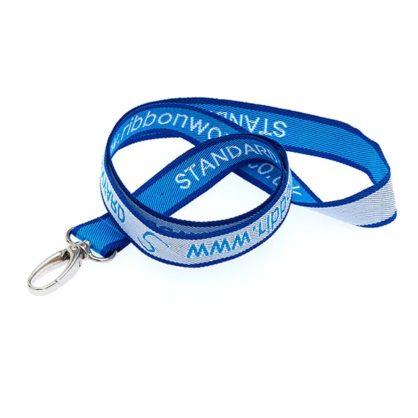 Woven Lanyard Grey Woven Lanyard