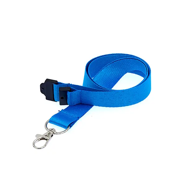 Cyan Plain Lanyard (2cm Flat)