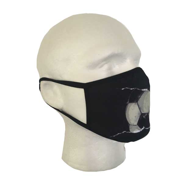 Football Cloth Face Mask - Side View