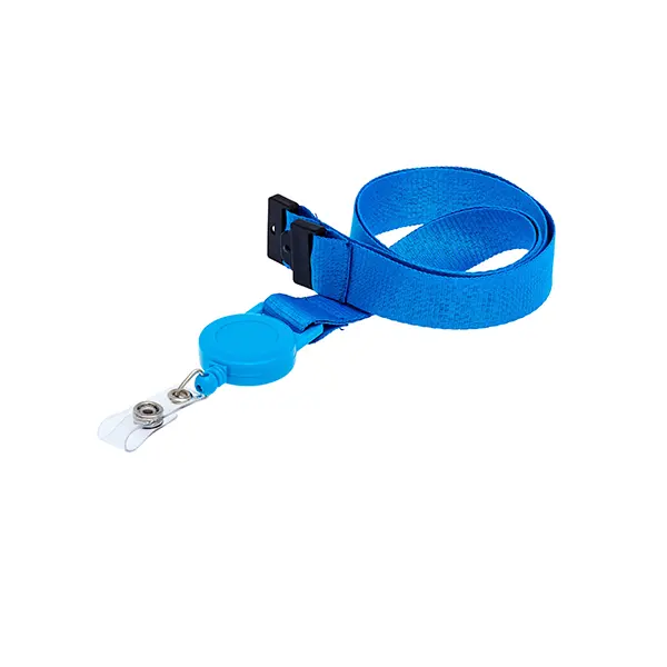 Cyan Full Colour Printed Pantone Matched Retractable Reel Lanyard Full Colour Printed Pantone Matched Retractable Reel Lanyard - Cyan Lanyard, Cyan Badge Reel
