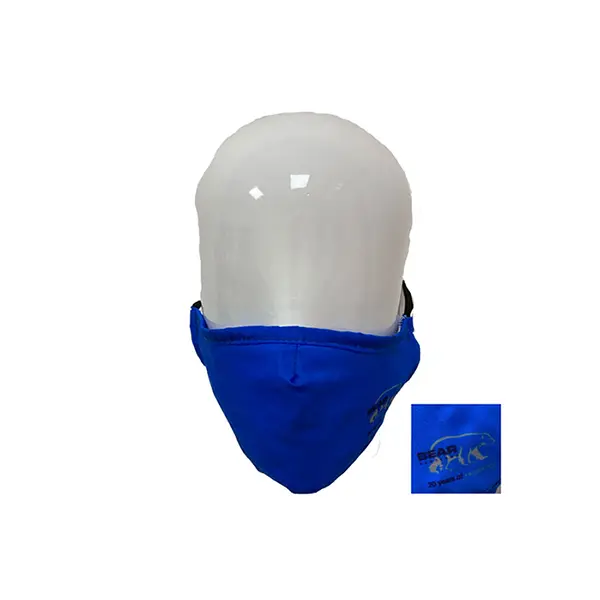 Full Colour Printed Poly Cotton Mask Teal Full Colour Printed Poly Cotton Mask