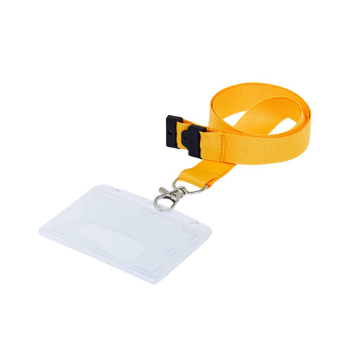 Landscape Fully Enclosed ID Card Holder On A Lanyard (Lanyard Not Included)