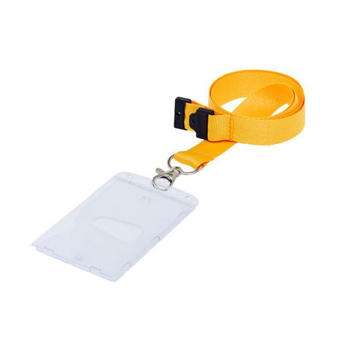 Portrait Fully Enclosed ID Card Holder On A Lanyard (Lanyard Not Included)