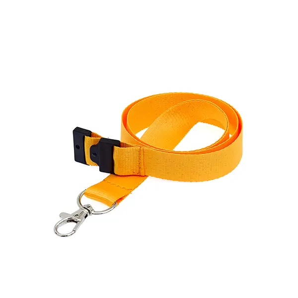 Gold Plain Lanyard (2cm Flat)