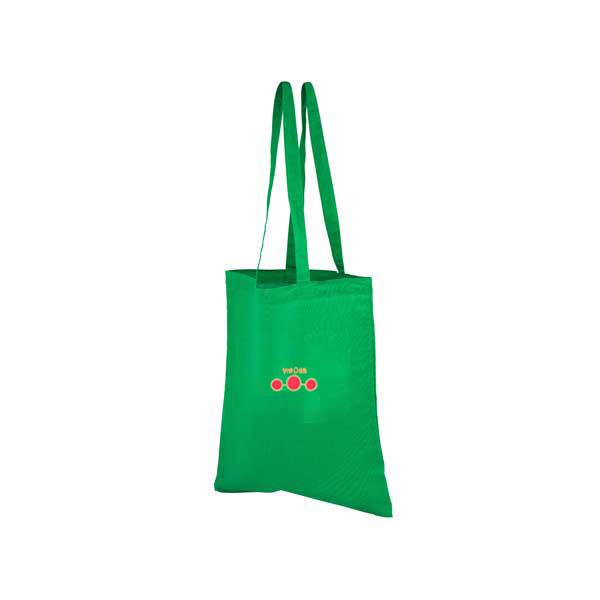 Green Brixy Screen Printed Cotton Shopper Bag