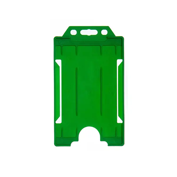 Portrait Double ID Card Holder Green Portrait Double ID Card Holder