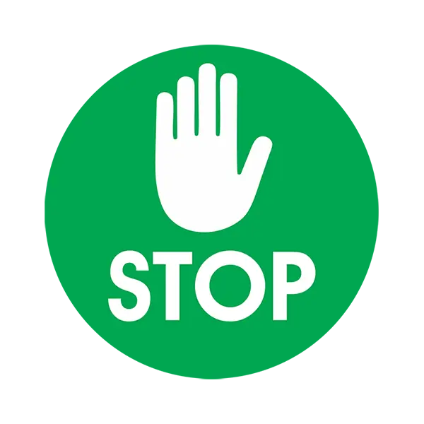 Stop Social Distancing Floor Sticker Green Stop Social Distancing Floor Sticker