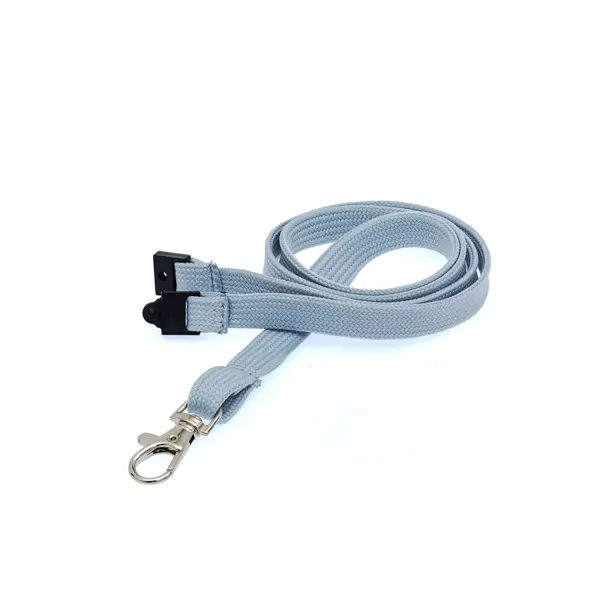 Plain Lanyard (1cm Bootlace / Tubular) Grey Plain Lanyard (1cm Bootlace / Tubular)
