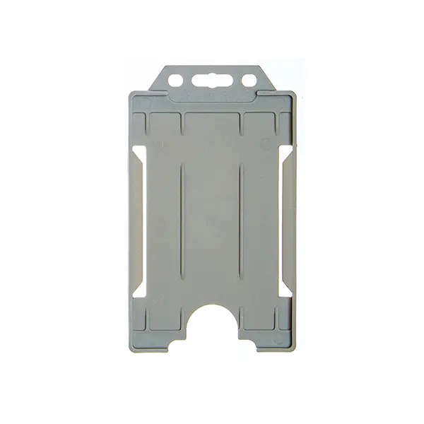 Portrait ID Card Holder Grey Portrait ID Card Holder