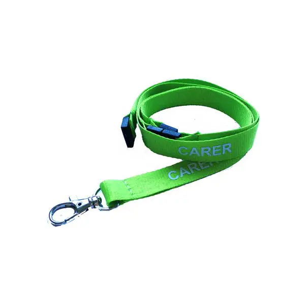 Carer Lanyard Green Carer Lanyard