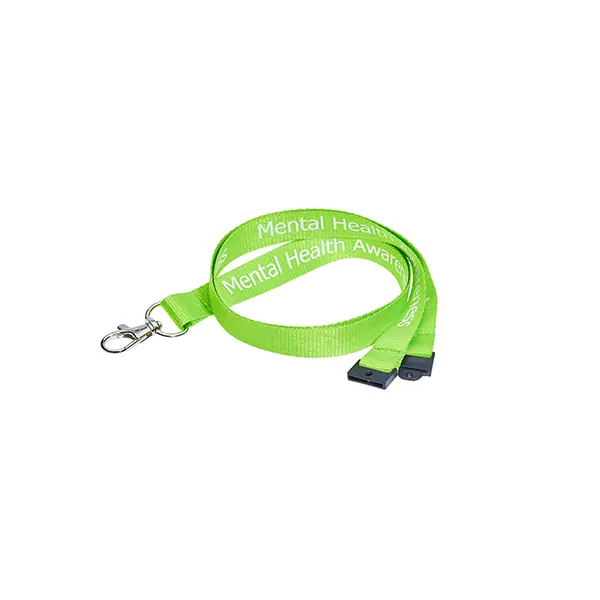 Mental Health Awareness Lanyard Green Mental Health Awareness Lanyard