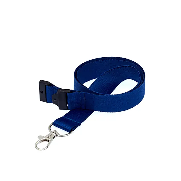 Plain Lanyard (2cm Flat) Navy Blue Plain Lanyard (2cm Flat)