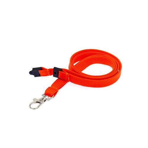 Orange (021c) Plain Lanyard (1cm Bootlace / Tubular)