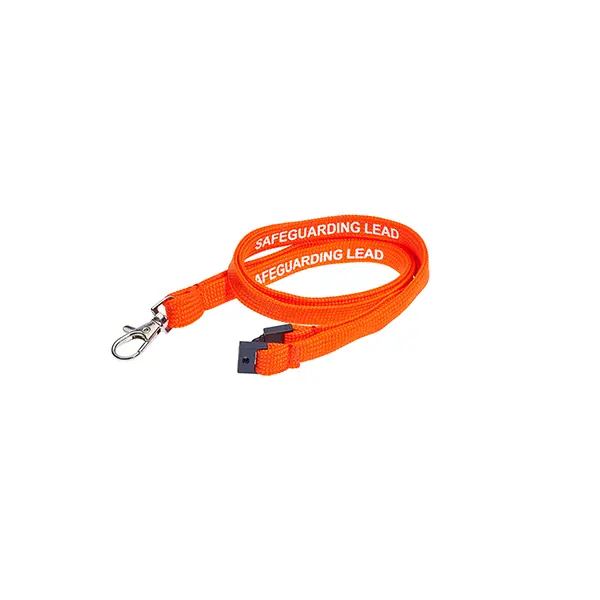 Safeguarding Lead Lanyard Orange Safeguarding Lead Lanyard