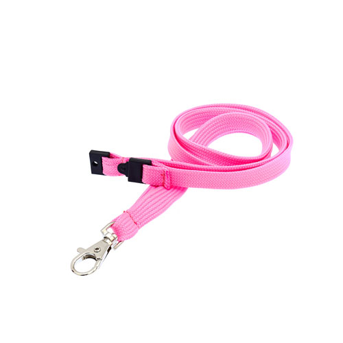 Pink (223c) Plain Lanyard (1cm Bootlace / Tubular)