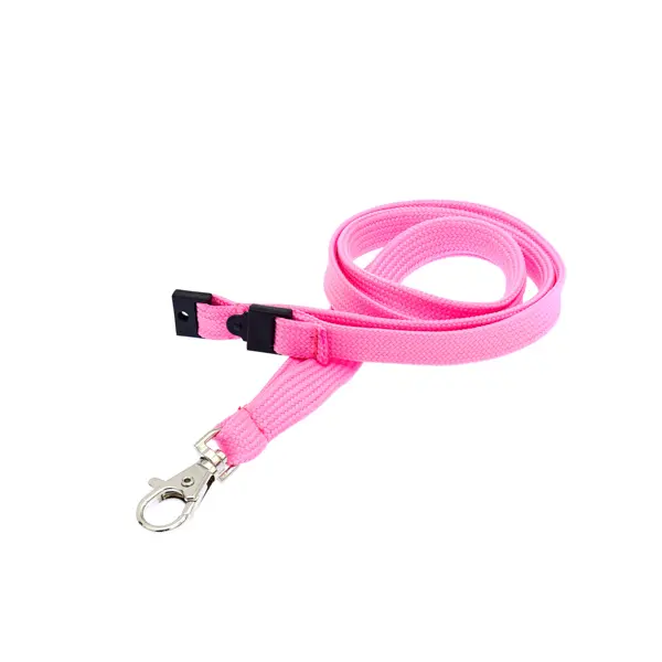 Plain Lanyard (1cm Bootlace / Tubular) Pink Plain Lanyard (1cm Bootlace / Tubular)