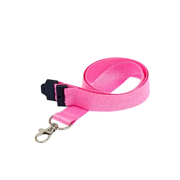 Plain Lanyard (1cm Flat) Pink Plain Lanyard (1cm Flat)
