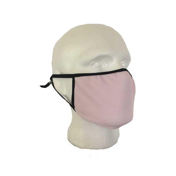 Pink Cloth Face Mask - Side View