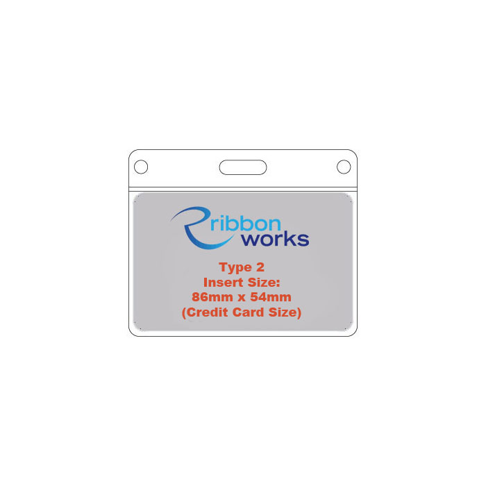Type 2 PVC Wallet - Credit Card Size - 86mm x 54mm