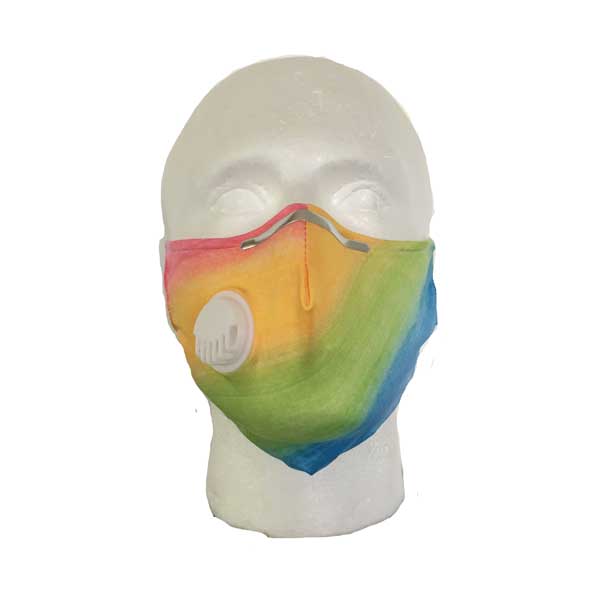 Rainbow Cloth Face Mask - Front View