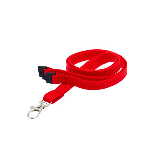 Red (186c) Plain Lanyard (1cm Bootlace / Tubular)