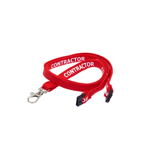 Red Contractor Lanyard