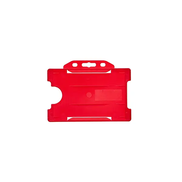 Landscape Double ID Card Holder Red Landscape Double ID Card Holder