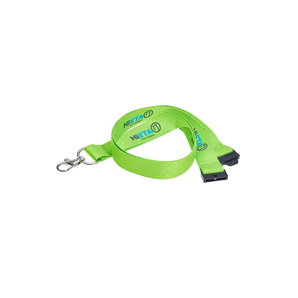 Screen Printed Recycled Lanyard Grey Screen Printed Recycled Lanyard