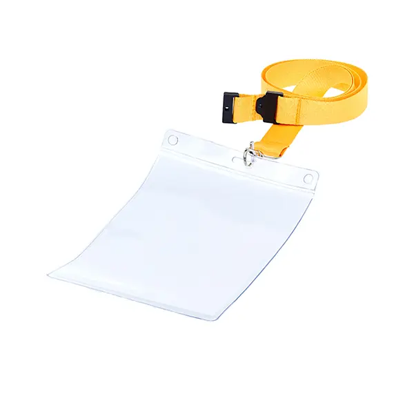 PVC Wallet - Type 0: Wallet Attached To A Yellow Lanyard