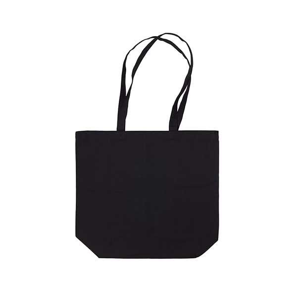 Unprinted Bayley Black Coloured Canvas Shopper Bag