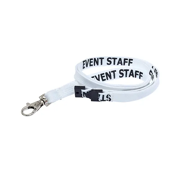 Event Staff Lanyard White Event Staff Lanyard