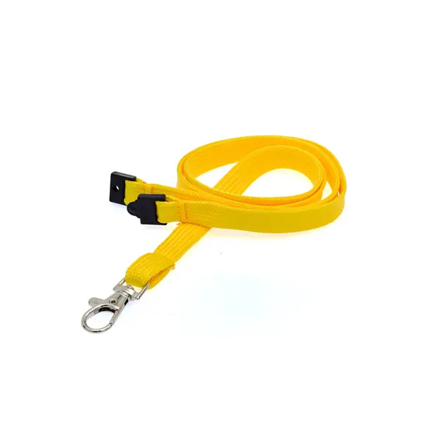 Plain Lanyard (1cm Bootlace / Tubular) Yellow Plain Lanyard (1cm Bootlace / Tubular)