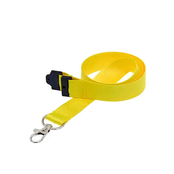 Plain Lanyard (2cm Flat) Yellow Plain Lanyard (2cm Flat)